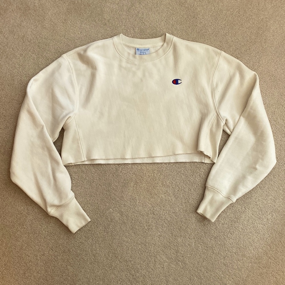 Champion crop crew neck sweatshirt